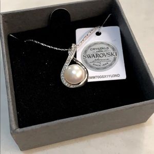 Swarovski Necklace with Pearl Pendant